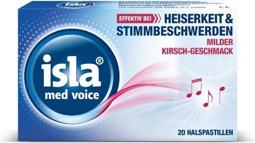Isla med voice milde Kirsche Halspastillen, 20 St. Pastillen (20 Stück)