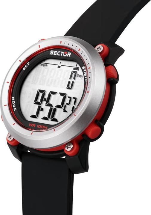 Actual product image Sector R3251546002 EX-38 Men's digital watch 45mm 10ATM (Digital watch, 45 mm)