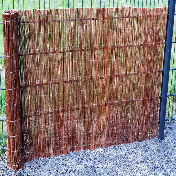 Actual product image Aquagart Weidenmatte 40m x 90 cm I Sichtschutzmatte aus Weiden Natürlicher Sichtschutz für Garten (4000 cm)