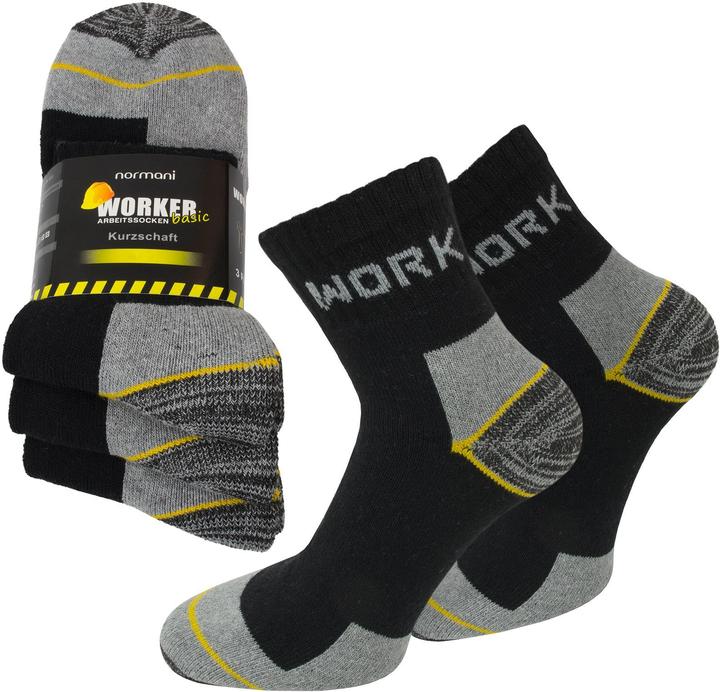 Image du produit Normani 6 paires de chaussettes de travail à tige courte Work Short (paquet de 6, 43 - 46)