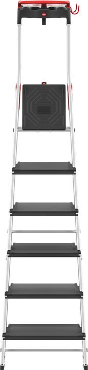Produktbild Hailo L100 TopLine, Alu-Sicherheits-Stehleiter, 6 Stufen (Stehleiter, 17 cm)