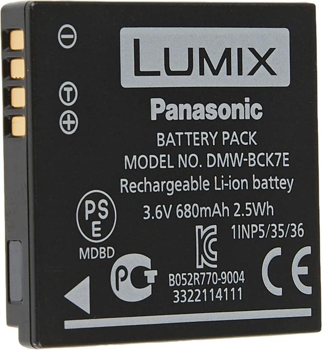 Image du produit Panasonic Dmw-Bck7 (Batterie de l'appareil photo)