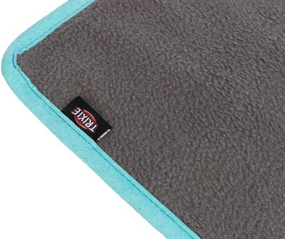 Actual product image Trixie Fleece Deken Uitloopruimtes En Knaagdierkooi Grijs / Turquoise