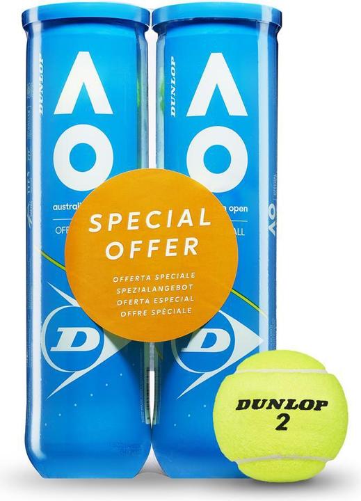 Produktbild Dunlop Australien Open Bi-Pack Tennisbälle