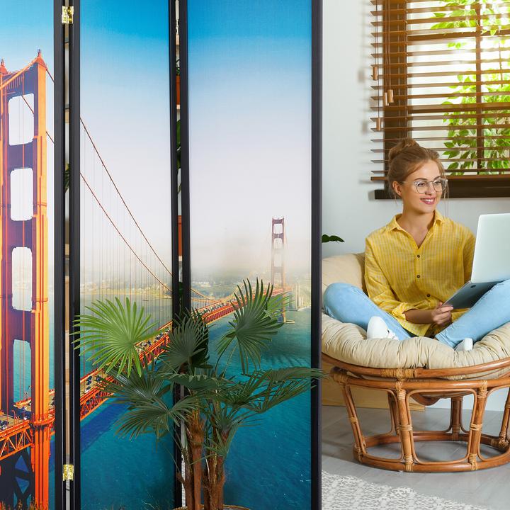 Actual product image Relaxdays Folding screen