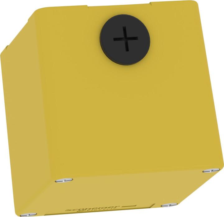 Actual product image Schneider Electric XAPK14 Empty enclosure XAP metal yellow for emergency stop/Ha - CSA (Housing)