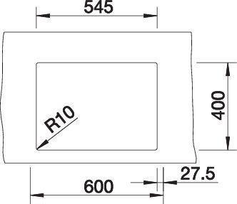 Produktbild Blanco Claron 340/180-IF (Einbauspüle, 44 cm, 58.50 cm)
