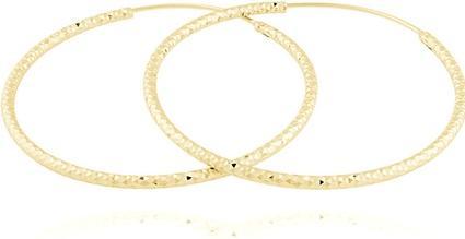 JVD Gold plated silver earrings rings SVLE0216XD5GO40 - Diameter: 5 cm