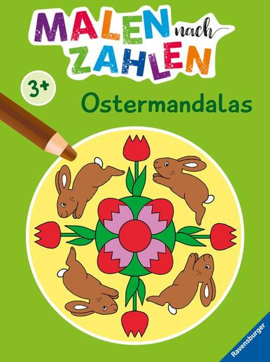 Image du produit Ravensburger Peinture en chiffres à partir de 3 ans Mandalas de Pâques - 24 motifs - livre de coloriage pour
