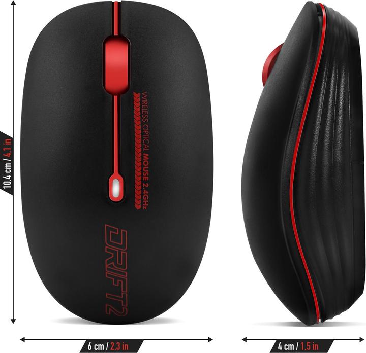 Image du produit Advance Souris Sans Fil Drift 2 (Rouge) (Sans fil)