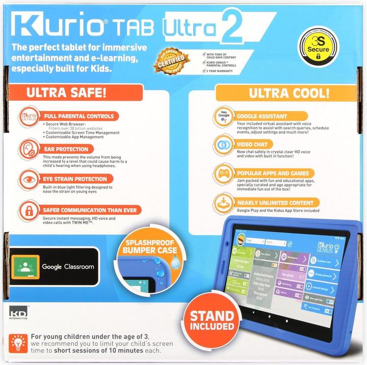Productafbeelding KD Toys Kurio Tab Ultra 2 blauw (Frans, Italiaans, Duits)