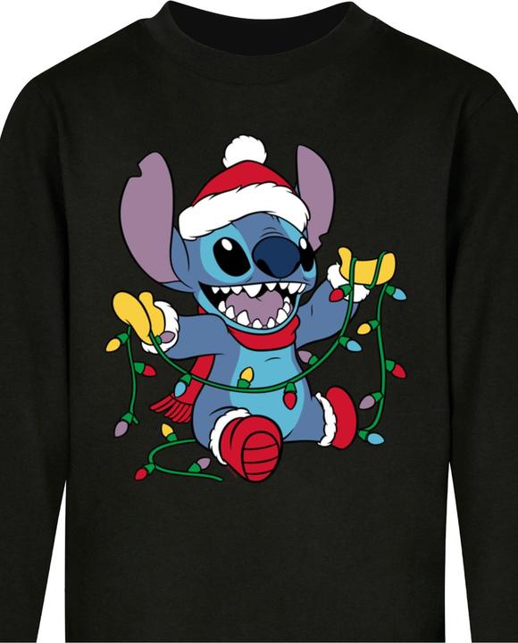 Immagine prodotto Absolute Cult Bambini Lilo e Stitch - Maglia a maniche lunghe con luci natalizie - 124513 (122, 128)