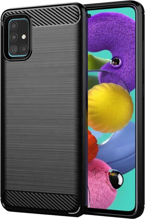 Image du produit Techsuit - Carbon Silicone - Samsung Galaxy A51 4G - Black (Samsung Galaxy A51)