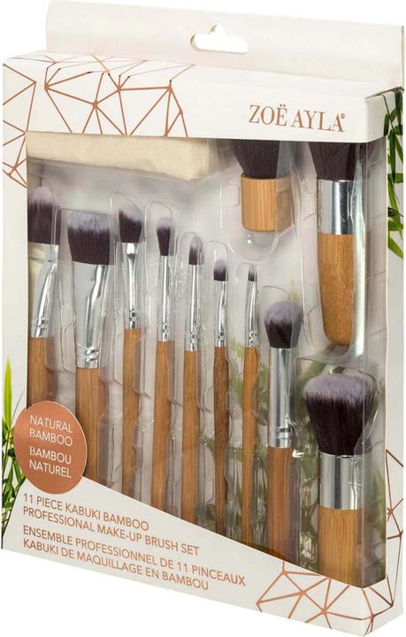 Image du produit Zoë Ayla 11 pièces Professional Bamboo Eco Make-Up Brush Set