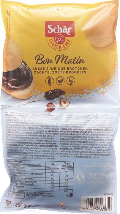 Image du produit Schär Rouleaux sans gluten Bon Matin (200 g)