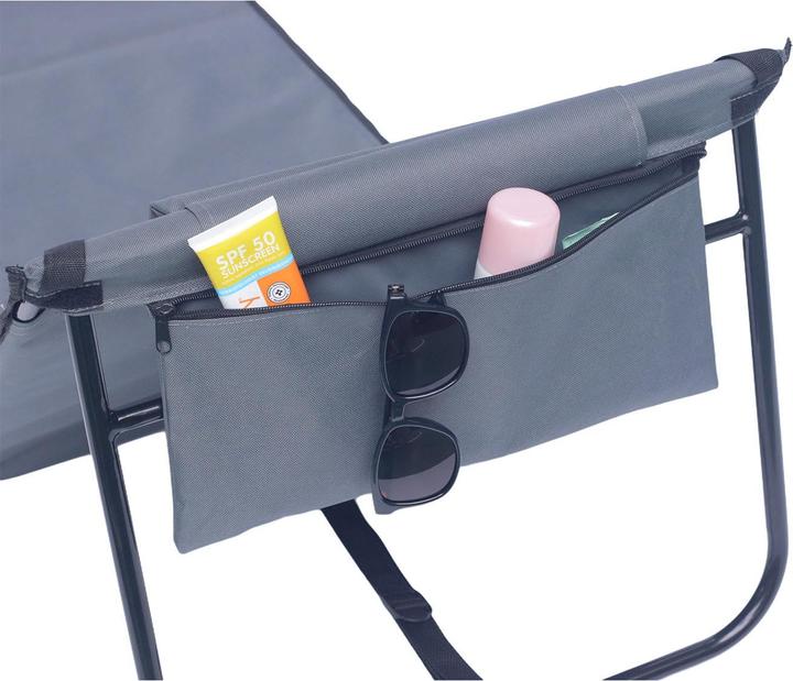 Produktbild Mojawo Strandliege Strandmatte Rückenlehne Kissen faltbar L152xB51xH41cm (152 cm)