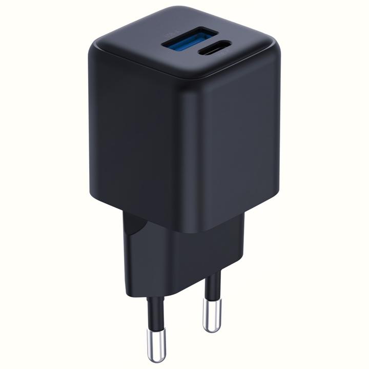 Produktbild 3MK Ładowarka sieciowa Hyper GaN Charger 20W 1xUSB-A 1XUSB-C PD QC4+ czarny (20 W)