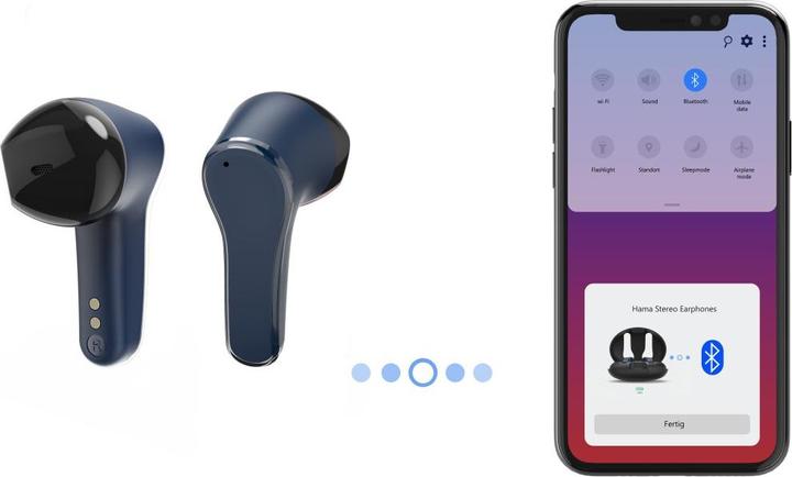 Image du produit Hama Écouteurs Bluetooth® Spirit Unchained, True Wireless Earbuds, ENC, FC, BL (ANC, 16 h, Sans fil)