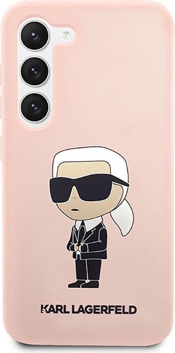 Image du produit Karl Lagerfeld KLHCS23MSNIKBCP S23+ S916 hardcase rose/pink Silicone Ikonik (Samsung Galaxy S23+)