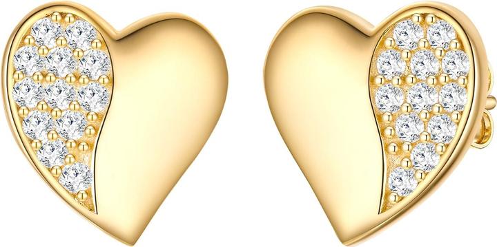 Produktbild Rafaela Donata Damen Herz Sterling Silber Zirkonia Gelbgold - 33718 (Sterling Silber)