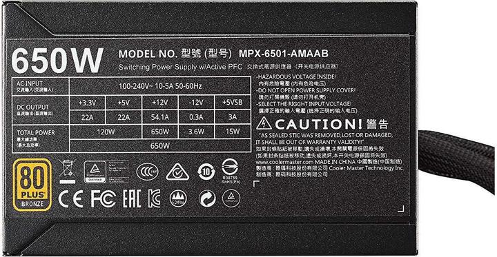 Immagine prodotto Cooler Master MasterWatt (650 W)