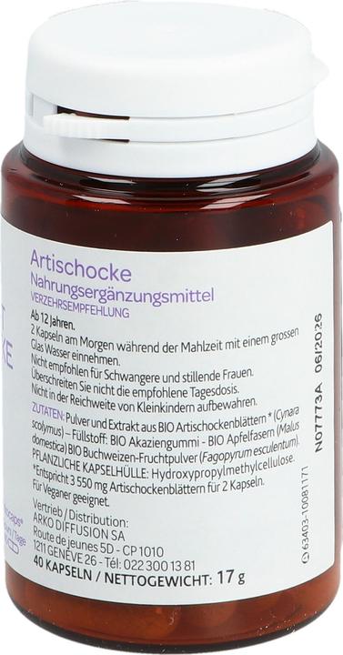 Nutritional values and ingredients Arkopharma Arkocaps (40 Piece, Capsules, 40 g)