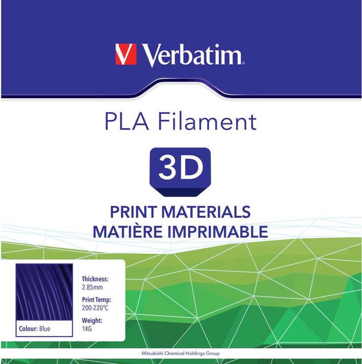 Actual product image Verbatim Filament (PLA, 1.75 mm, 1000 g, Blue)