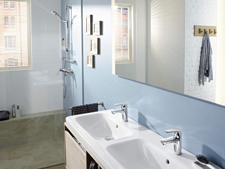 Actual product image Hansa HANSAPINTO basin mixer, without drain set, projection 107 mm, 45062283