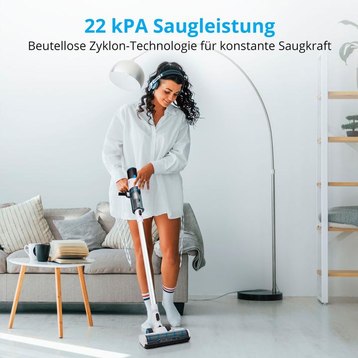 Actual product image Medion P250 cordless stick hoover with bagless cyclone technology