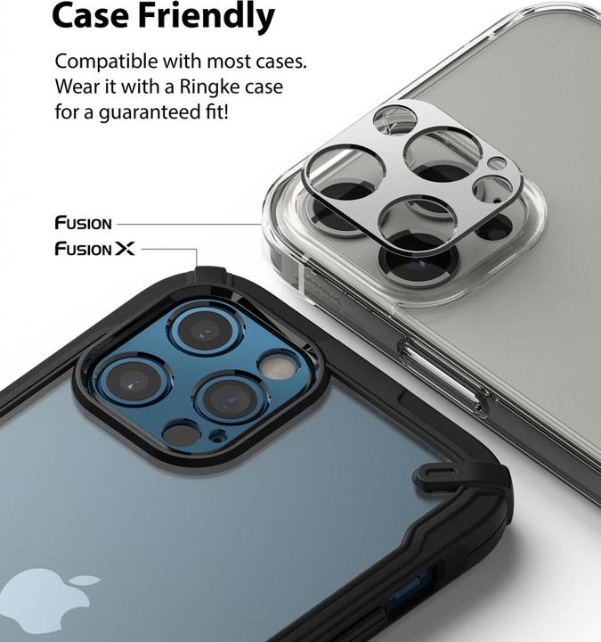 Actual product image Ringke iPhone 12 Pro/12 Pro Max Camera Styling camera island protector Gray (1 Piece, Apple iPhone 12 Pro, Apple iPhone 12 Pro Max)