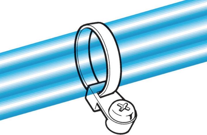 Actual product image HellermannTyton Fixing tie T50ML 390X4,7mm nature (Fixing loops, 390 mm, 100 pcs.)