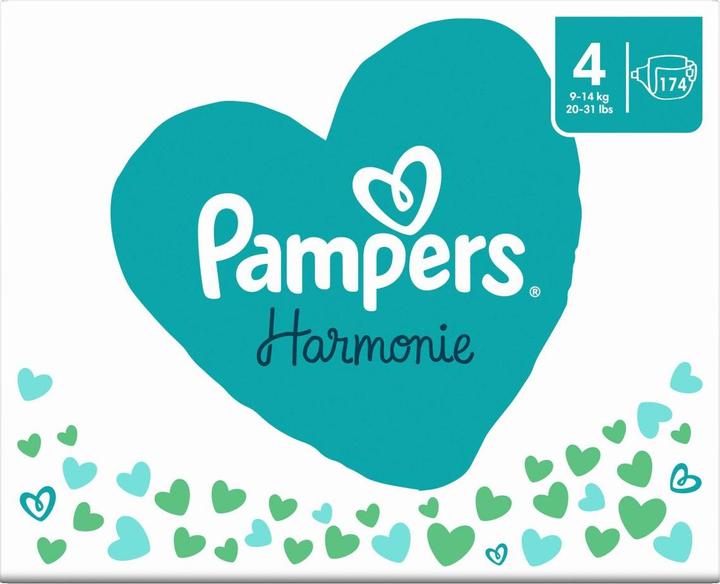 Image du produit Pampers Harmonie (Taille 4, Pack mensuel, 174 pièce(s))