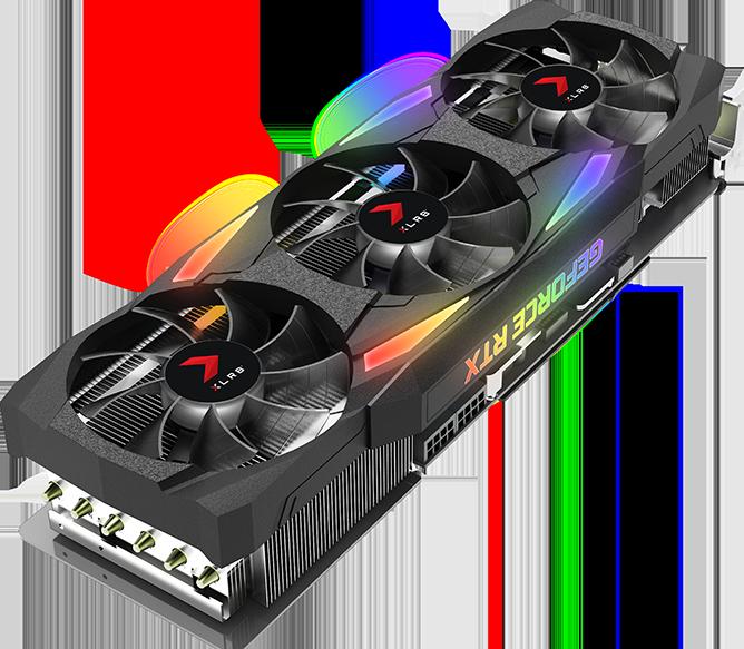 Produktbild PNY VCG3080T12TFXMPB Grafikkarte NVIDIA GeForce RTX 3080 Ti GDDR6X (12 GB)