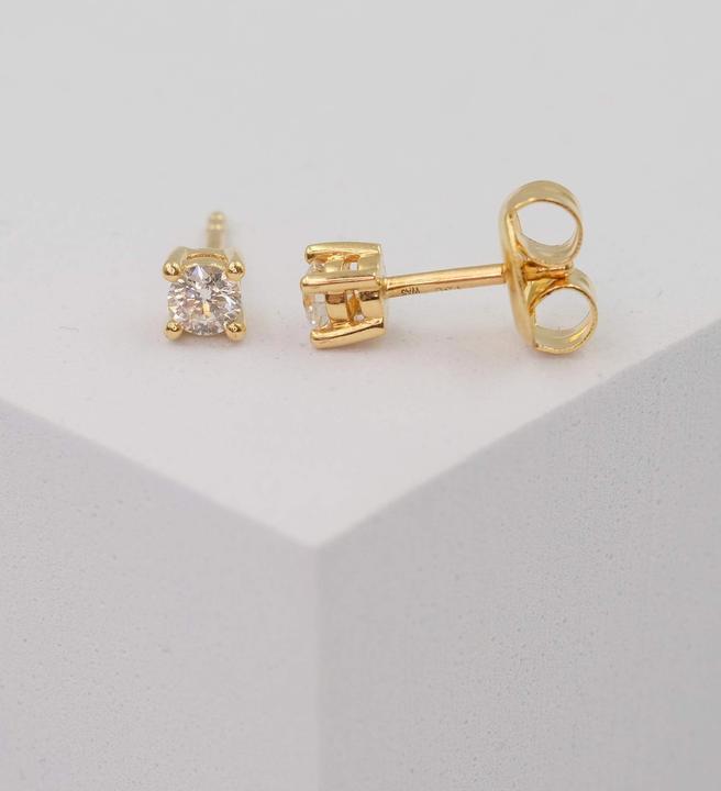 Image du produit Muau Boucles d'oreilles monture 4 poignées (Or jaune 750, Argent)