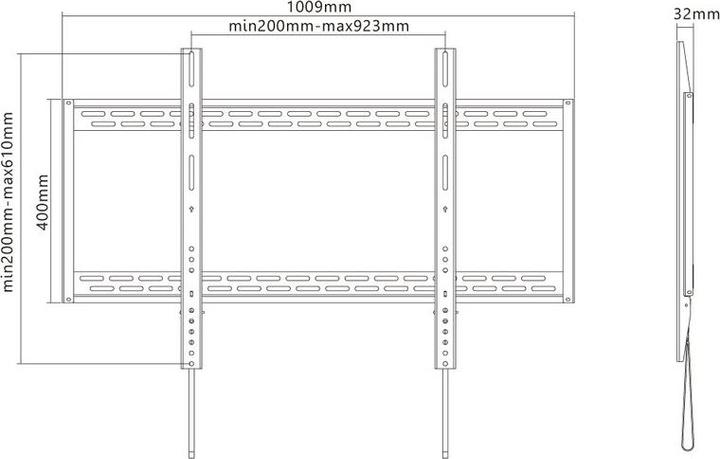Immagine prodotto Xantron Strongline-900 (Muro, 100", 100 kg)