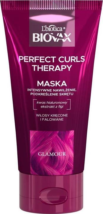Actual product image L´Biotica L'Biotica Biovax Glamour Perfect Curls Therapy Mask For Curly And Wavy Hair 150Ml (150 ml)