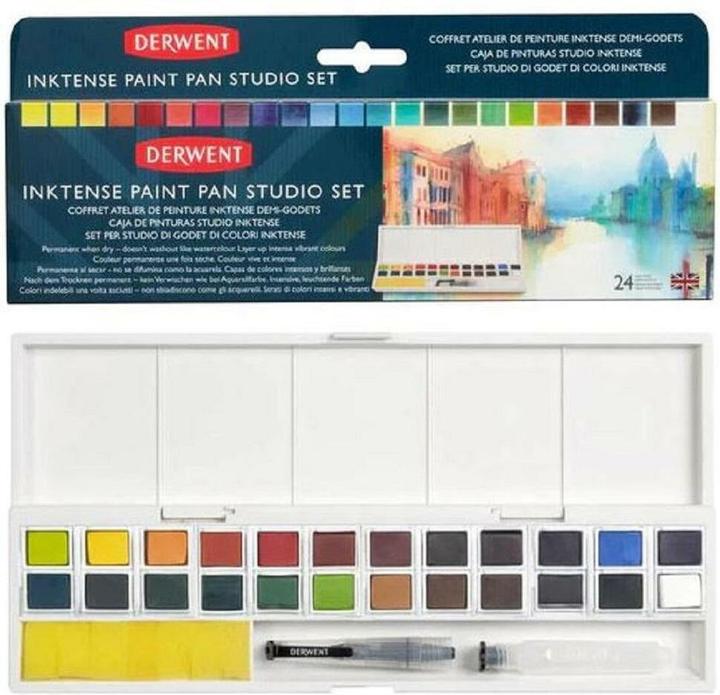 Image du produit Derwent Inktense Paint 24 Pan Palette (603054) (Blanc)