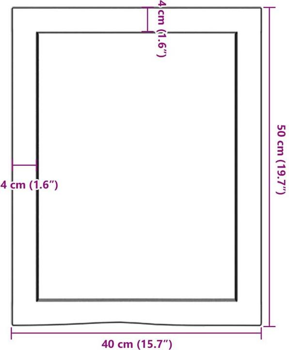 Produktbild VidaXL Siegbert (40 x 6 x 50 cm)