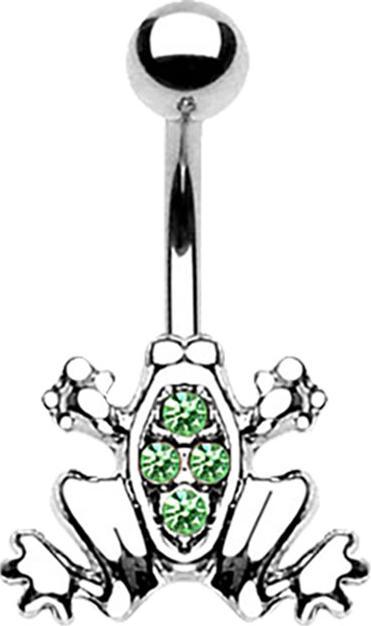 Immagine prodotto Star Piercing Banana argento Verde rana (Acciaio chirurgico 316L, senza ottone)