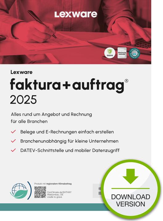 Actual product image Lexware faktura+auftrag 2025 Download Jahresversion (365-Tage) (1 User, 12 months)