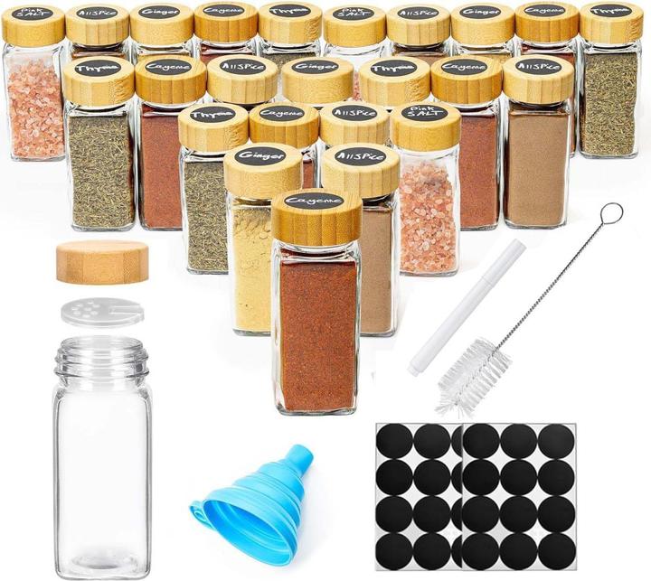 Produktbild Esmée Gewürzglas Set, Glasstreuer mit Holzdeckel (0.12 l)