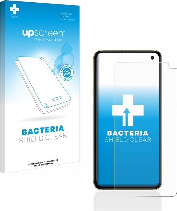 Produktbild upscreen Schutzfolie Displayschutz Displayschutzfolie Folie Klar antibakteriell (1 Stück, Samsung Galaxy S10e)