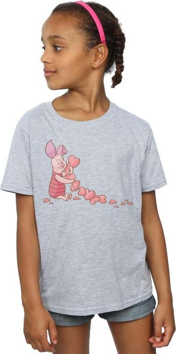 Produktbild Disney Winnie The Pooh Piglet Chain Of Hearts TShirt Mädchen (140, 146)