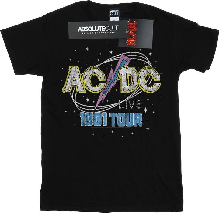 AC/DC Mädchen 1981 Live Tour TShirt aus Baumwolle