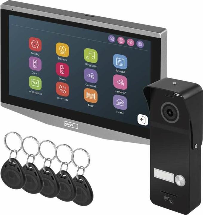 Produktbild Emos GoSmart Video-Türsprechanlage-Set IP-750A mit WiFi (Drahtgebunden)