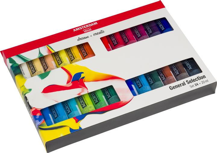 Actual product image Amsterdam Acrylic paint set (Multicoloured, 480 ml)