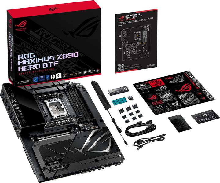 Produktbild ASUS Rog Maximus Z890 Hero Btf (LGA 1851, Intel Z890, ATX)