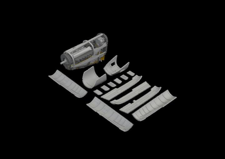 Actual product image Eduard P-51B/C 75gal drop tank early PRINT