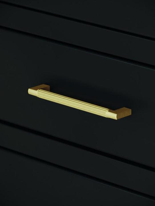 Actual product image Werkstarck Möbelgriffe schwarz matt 128mm