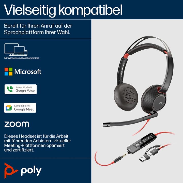 Productafbeelding Poly Blackwire C5220 (Bedraad, USB-A)